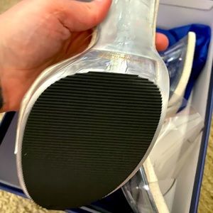 Clear acrylic platform heels NEW